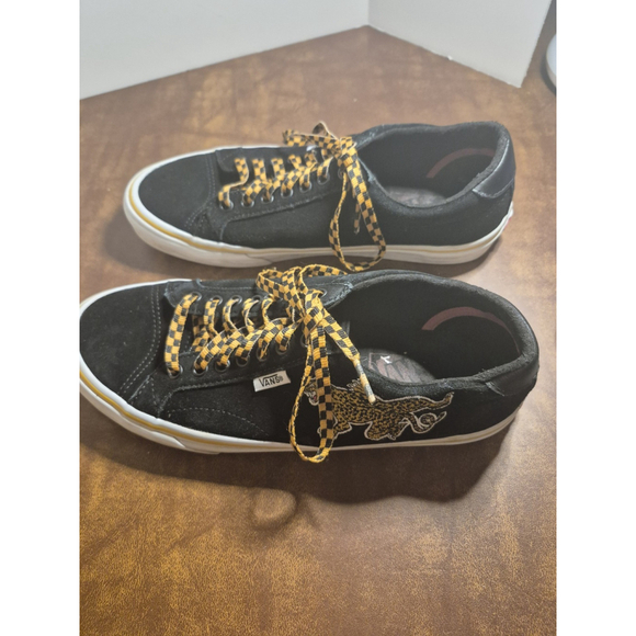 Size 7 Womens Black Vans Cheetah‎ - Picture 4 of 7
